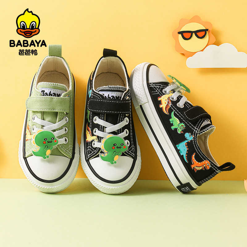 

Babaya Children's Canvas Shoes Baby Casual Shoes Boys Cartoon Sneakers 2021 Spring New Girls Breathable Shoes C0602, Green