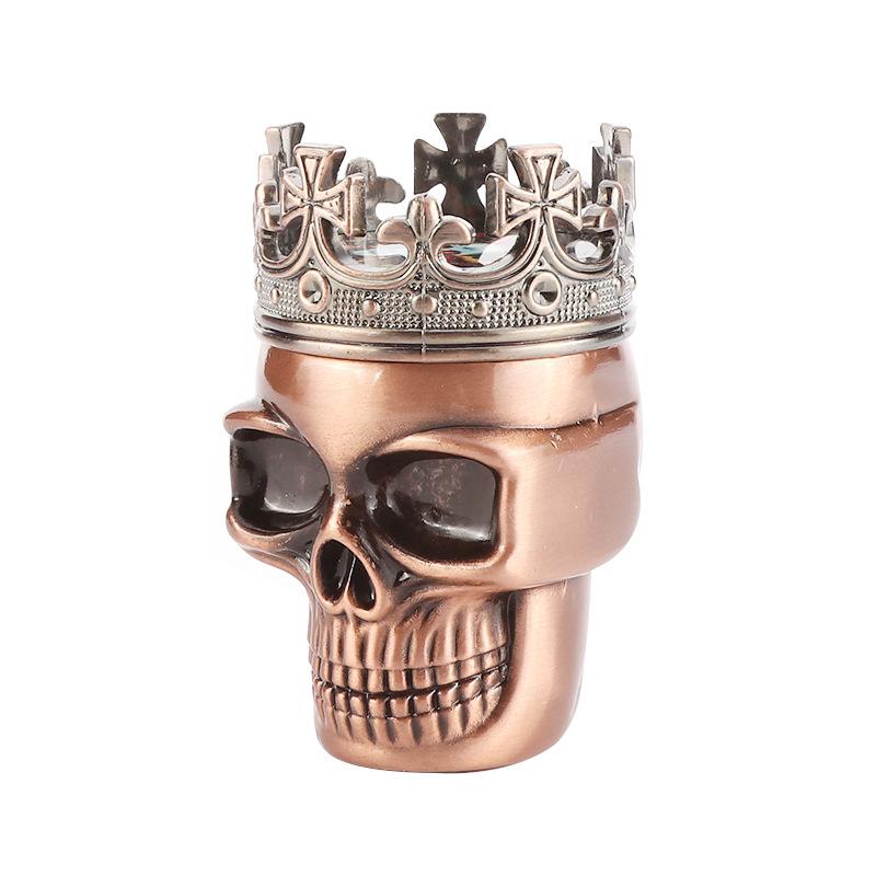 

3 Layers 44mm face Shape Smoking Crushers Grinders Metal Zinc Alloy Herb Grinder tobacco Accessories sea