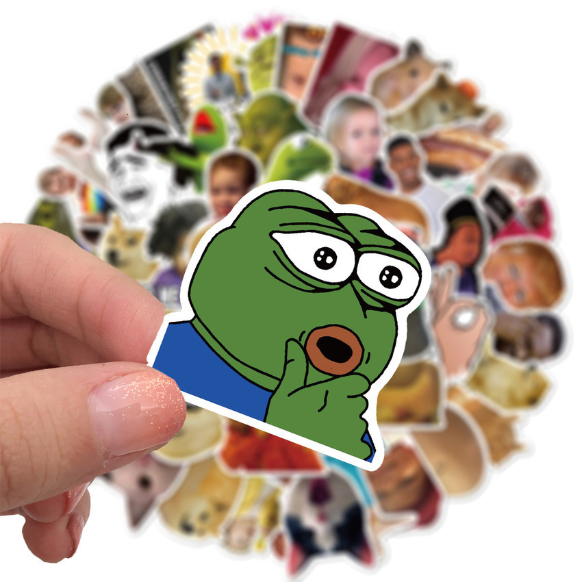 

Stuks Grappige 50 Leuke Meme Stickers Vo