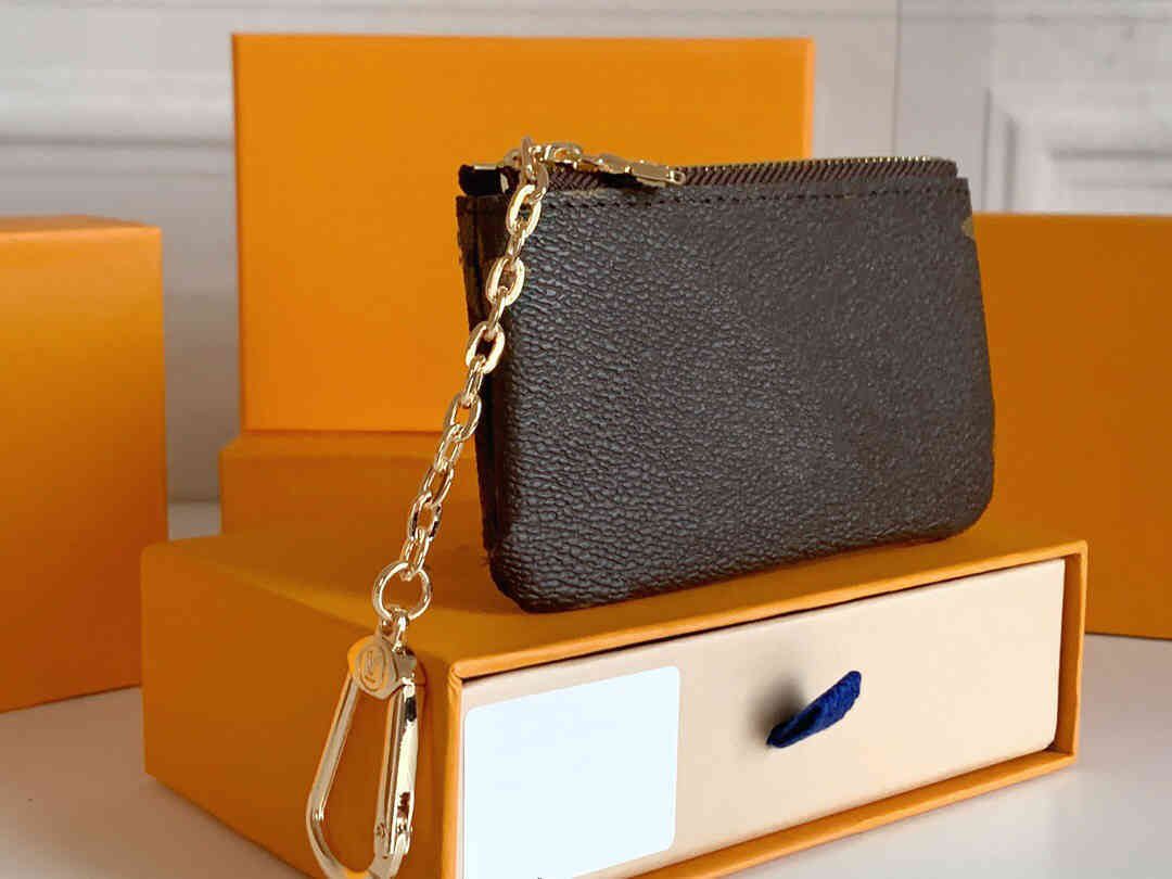 

Bag Original High Quality Luxurys Designers Wallets Damier Canvas Small Leather Monogrames Wallet Zipper Pocket Key Coin Purse