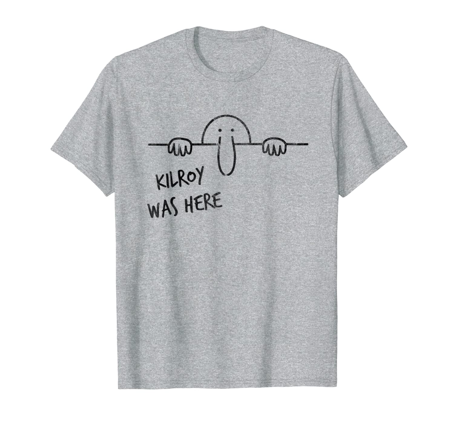 

vintage kilroy shirt - kilroy was here, White;black