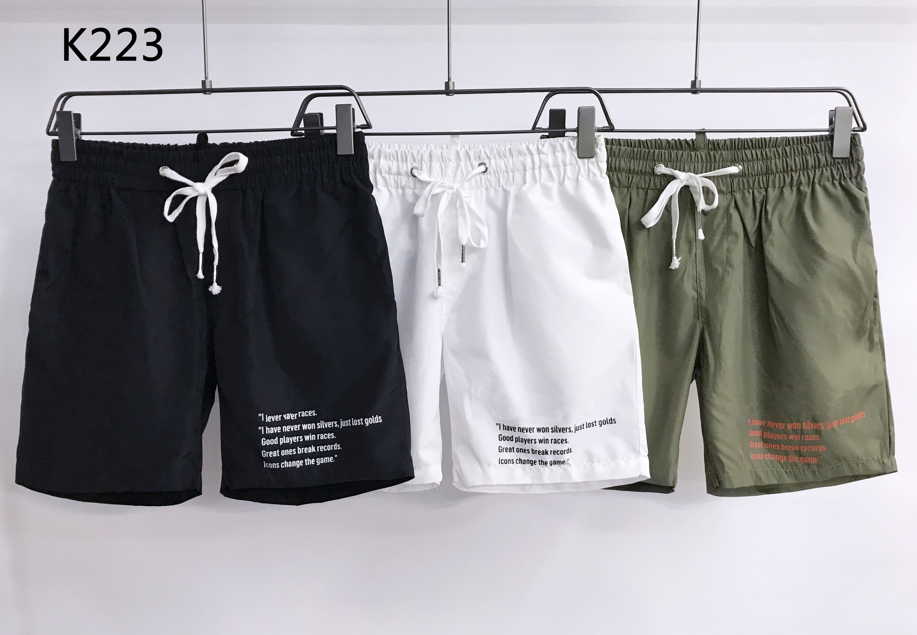 

2021 Mens Womens Designers Shorts Summer Fashion Streetwears Clothing Quick Drying SwimWear Printing Board Beach Pants Man S Swim Short D223, White;black