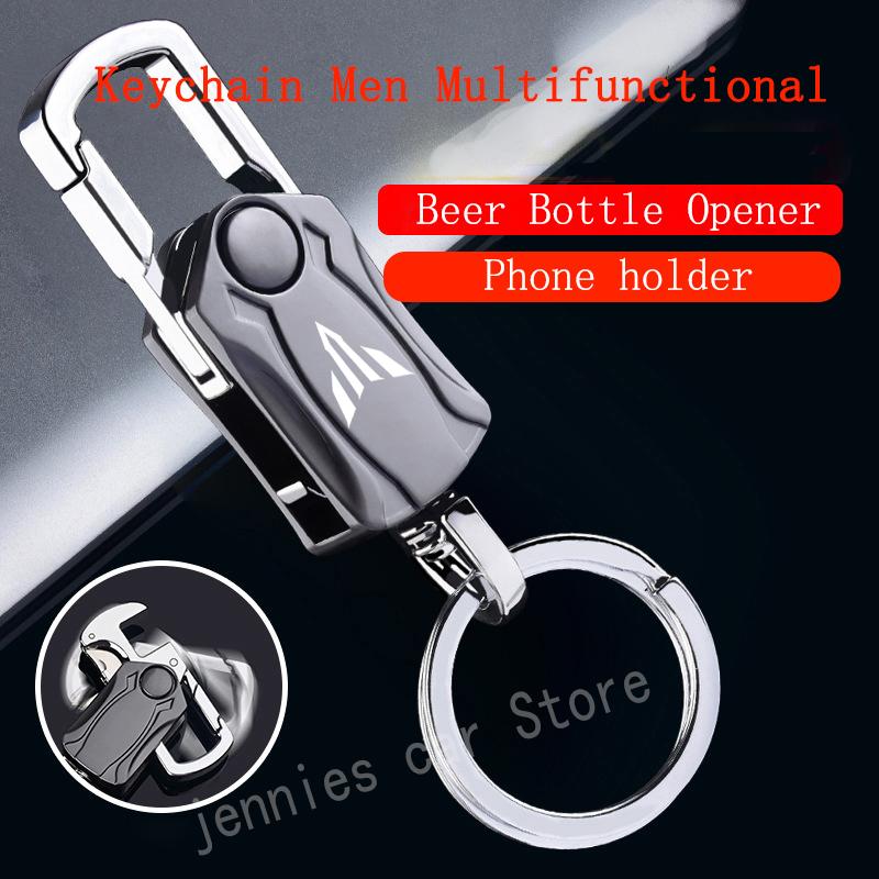 

Keychains For YAMAHA MT01 MT09 MT07 MT10 MT03 MT 09 07 03 10 MT-09 MT-07 MT-10 MT-03 TRACER 900 700 GT Fashion Multifunction Keychain, Silver