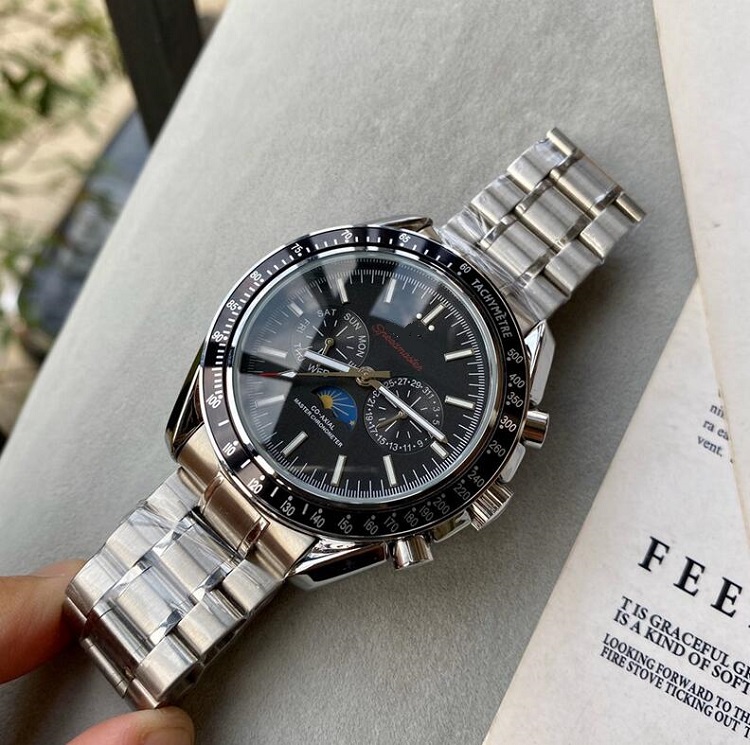 

Mens 5A Quality Day All Dial Working Watches 43mm Movement Mechanical montre de luxe Orologio 316L Steel Wristwatches, As pic