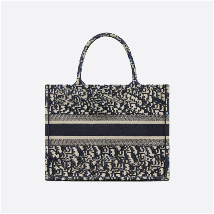 

High-quality Blue Book Tote Embroidery handbag women's large capacity Bag Oblique Printed bags, Blue 36.5cm