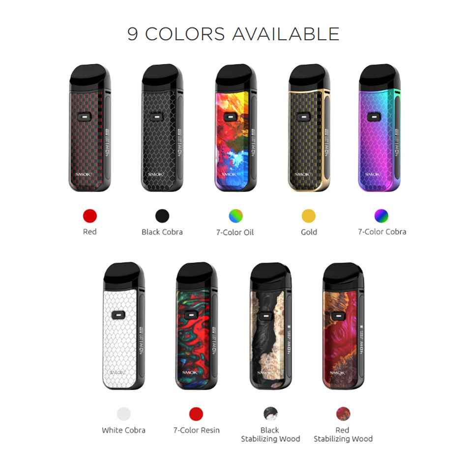 

USA Stock SMOK Nord 2 Pod System Kit 1500mah 40W VW Battery with 4.5ml RPM/Nord Cartridge 0.69inch OLED Screen