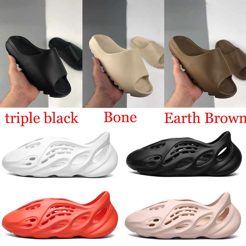 

2021 slippers Sandals for men women shoes triple black white bone earth brown desert sand non-slip resin slipper size 36-45, Customize don't pay