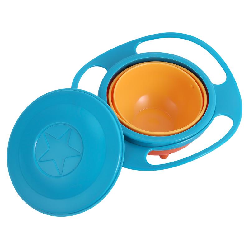 

Bowls Universal Gyro Bowl Practical Design Children Rotary Balance Novelty Umbrella 360 Rotate Spill-Proof Solid Feeding Dishes
