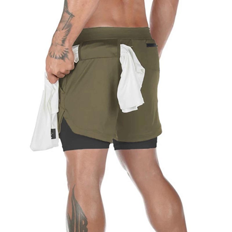 

Mens Summer Shorts Active Short Joggers Fitness Boys Running Trackpants Multifunctional for Hanging Towels Asian Size, Camo1