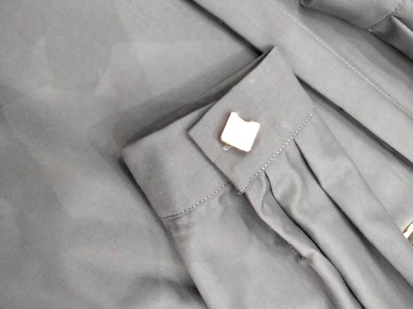 

long-sleeved work dresses for 2021 autumn season, Dark green