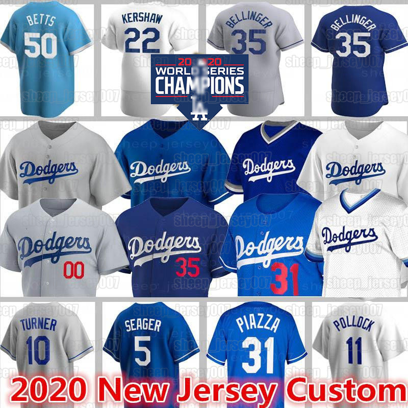 

Los Angeles Jerseys Dodgers 50 Mookie Betts Baseball Corey Seager 22 Clayton Kershaw Custom Cody Bellinger Joc Pederson Ross Stripling, Custom 2020 cool base+patch(daoqi)