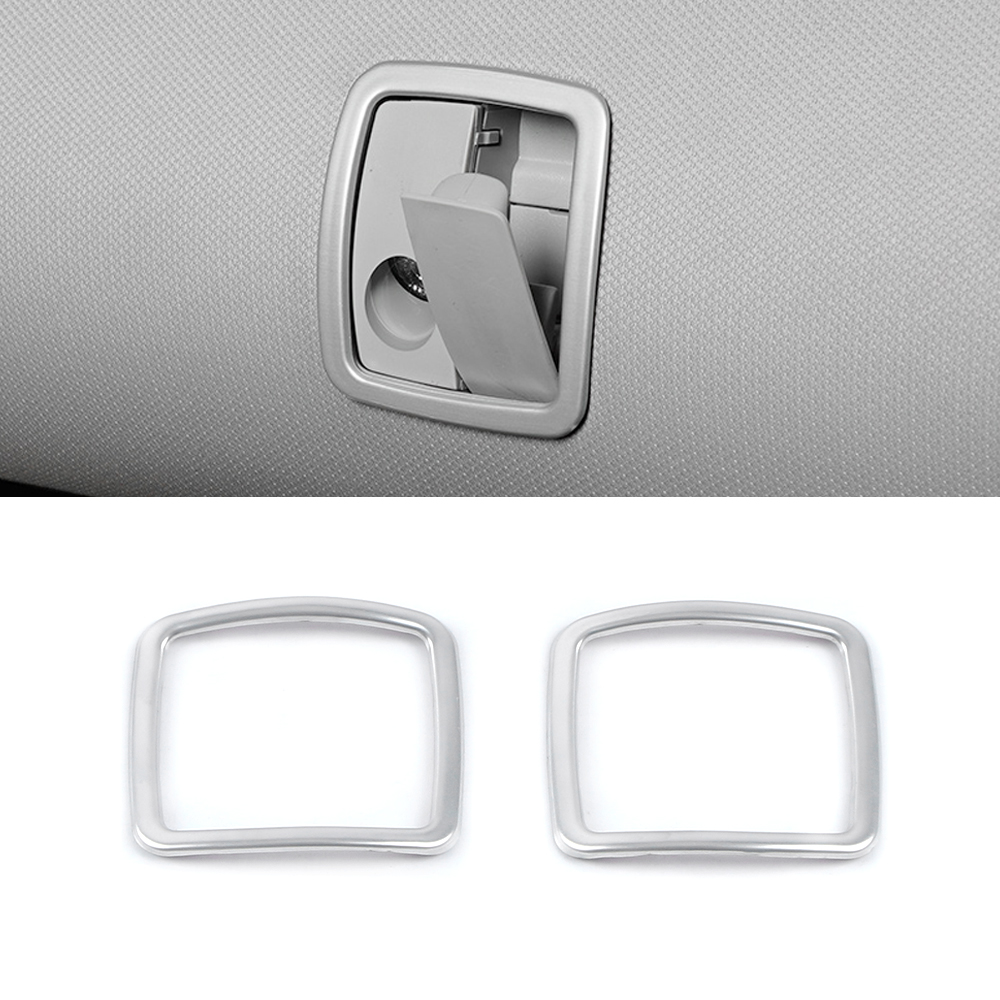 

CarMango for Tesla Model Y 2020-2021 Car Accessories Roof Hook Panel Cover Frame Sticker Stainless Steel Interior Decoration