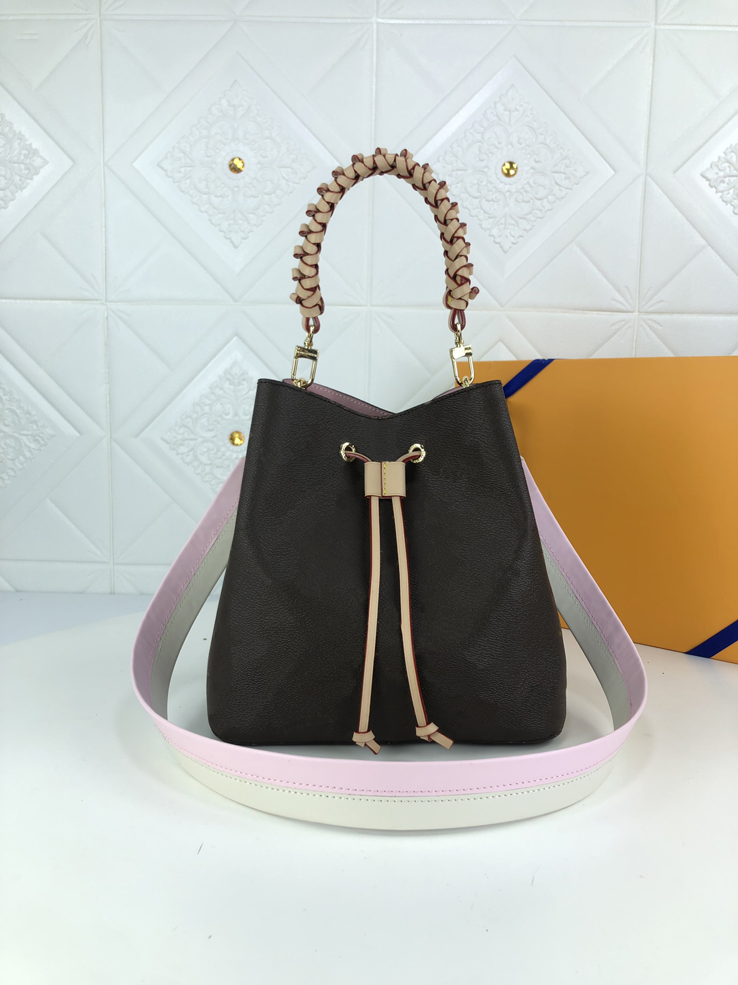 

Shoulder Bag Original High Quality Luxury Designers monograms Handbags Fashions Steamer classics Messenger Handbag Fashion Luxurys Brands Crossbody Bags, 40344#white plaid