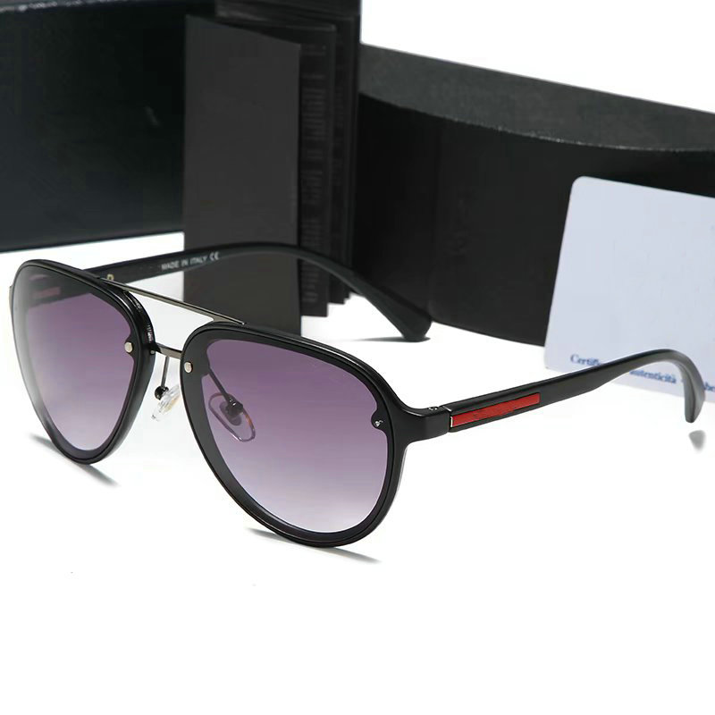 

2021 men classic Design Sunglasses Brand Vintage Pilot Bans Sun Glasses 3025 style sunglasses UV400 Men Ben Women Linea Rossa sunglasses, White;black