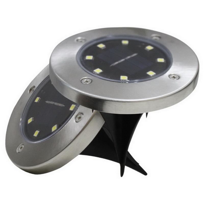 

Lawn Lamps LUYSHION High Quality Warm White 8LED Solar Lamp Buried Waterproof Outdoor Ground Garden Decoration Pathway