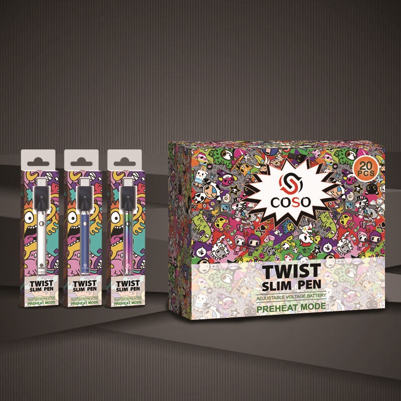 

Atomizer Battery 510 Thread Vape Pen USB Charging Port with Adjustable Voltage 3.3V-4.8V