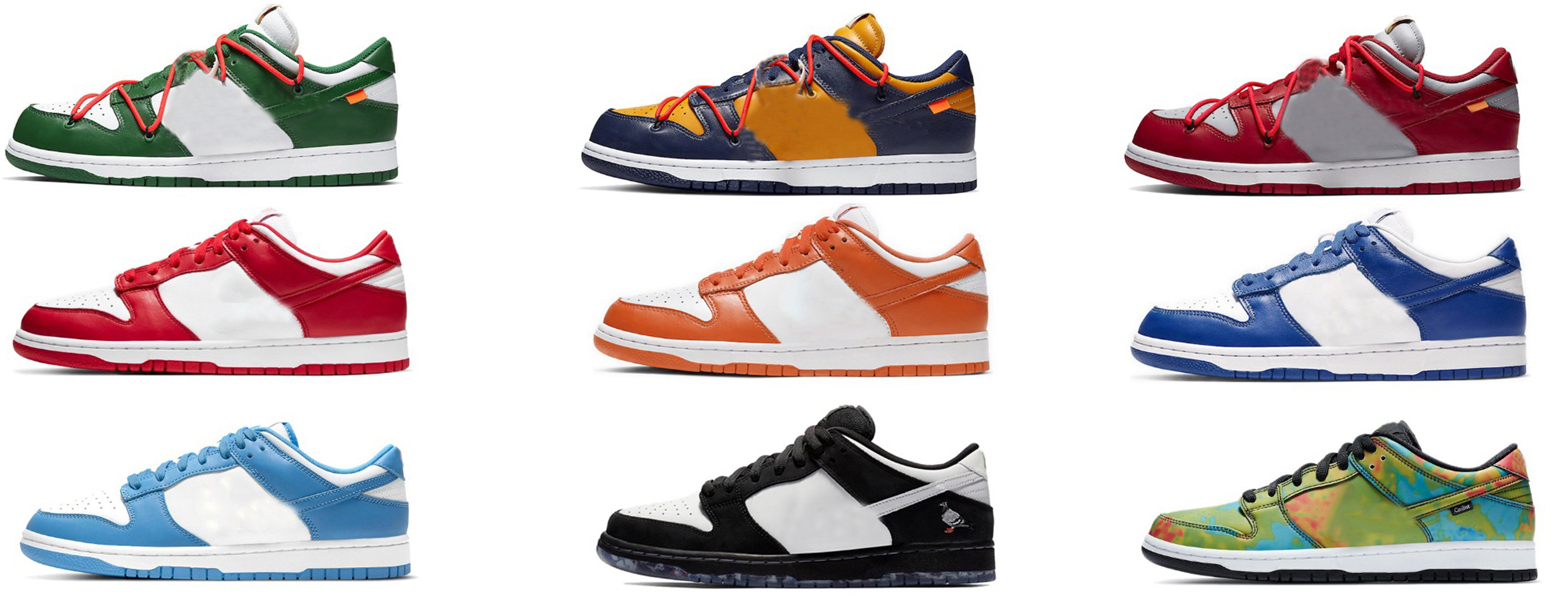 

2022 Authentic Off Shoes Low University Red Pine Green White Civilist Staple Panda Pigeon Syracuse Kentucky Men Women Outdoor Sneakers With Original Box Blue, 35