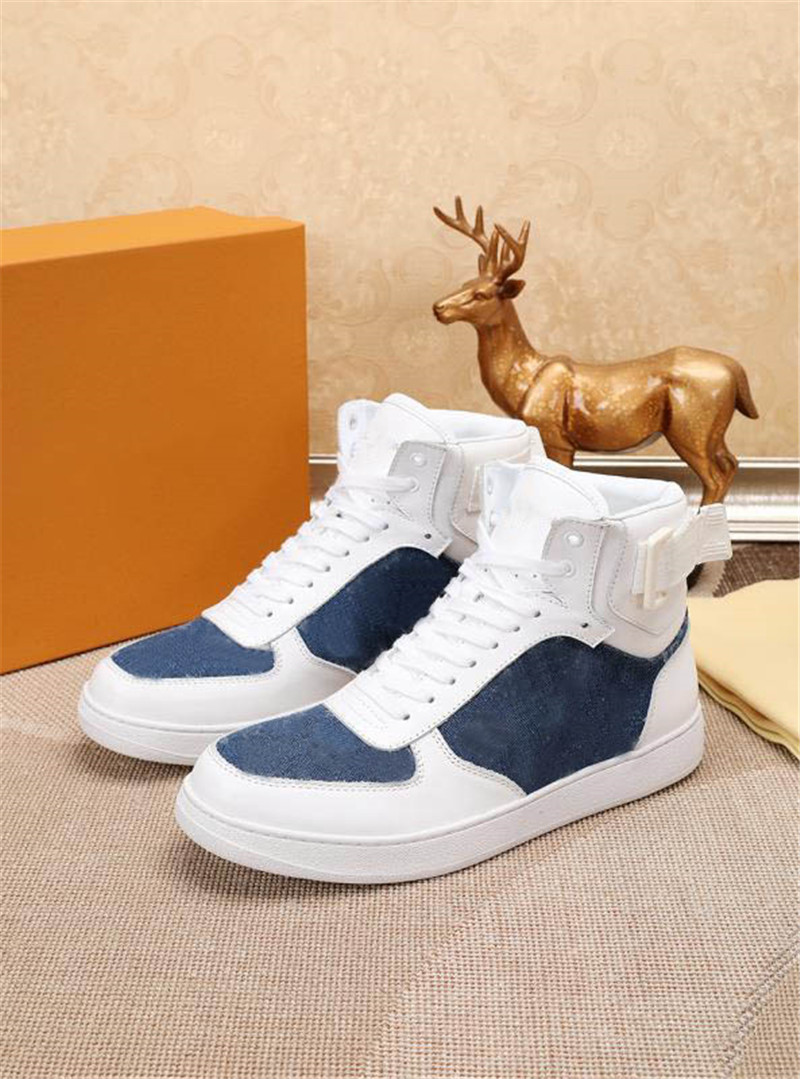 

Luxury designer Rivoli Casual Shoes High Top RUN AWAY calf leather Rubber outsole sneakers BOOMBOX Runner shoe TRAINER With Box, Don't pay it
