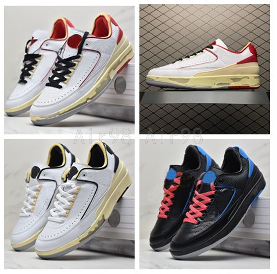 

SNEAKER 2 OF Basketball shoes White Varsity Red Black Blue Jumpman 2s Designers Sneakers Outdoor Runner Trainers, 01