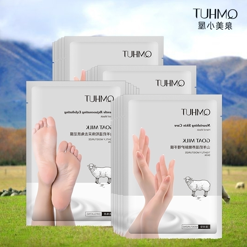 

cottage goat milk Quanmei hand nourishes tender brightens exfoliates dead skin, moisturizes glove foot mask