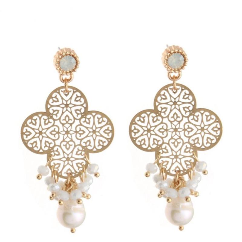 

Dangle & Chandelier Oorbellen Pendientes De Lujo Originales Perlas Cristal Moda Para Mujer Boda Exquisitos Joyería