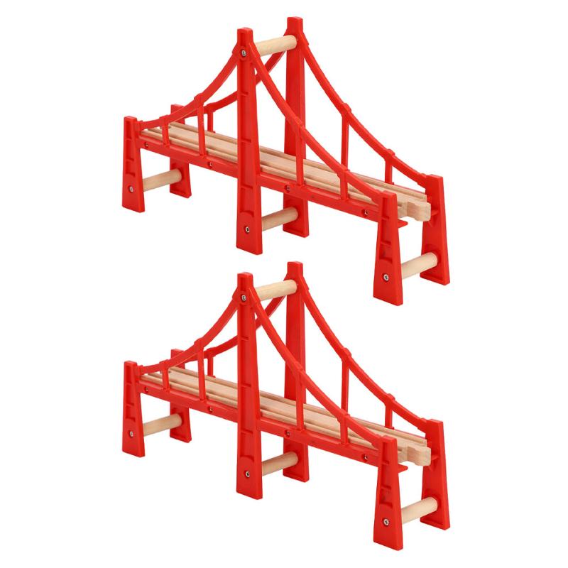 

Car GPS & Accessories 2Pcs Train Bridges Double Suspension Trains