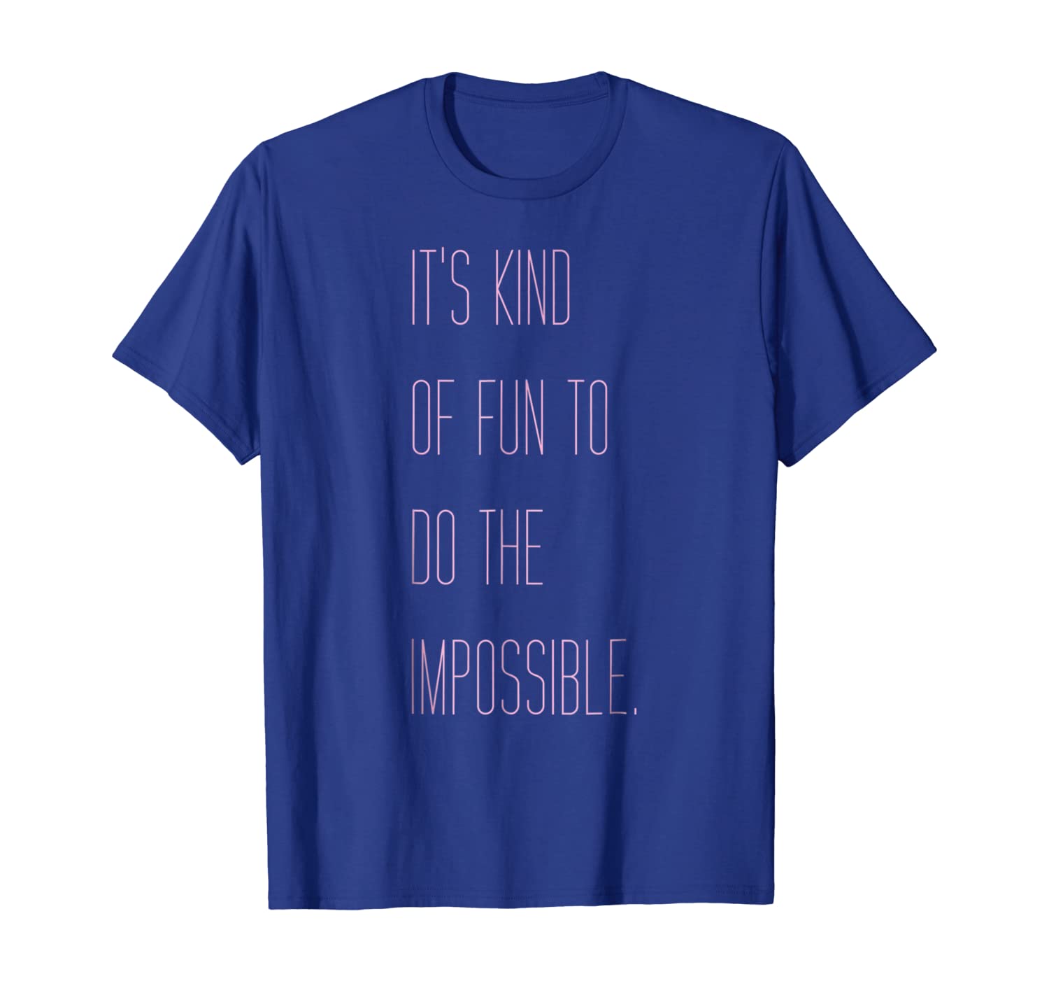 

It's Kind Of Fun To Do The Impossible Graphic T-Shirt, White;black