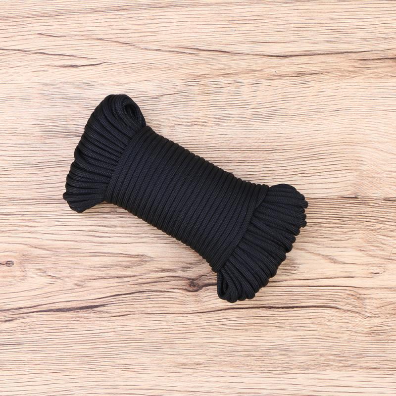 Meters Tree Climbing Safety Sling Rappelling Rope Auxiliary Cord Equipment (Black) Outdoor Gadgets-image-696581251