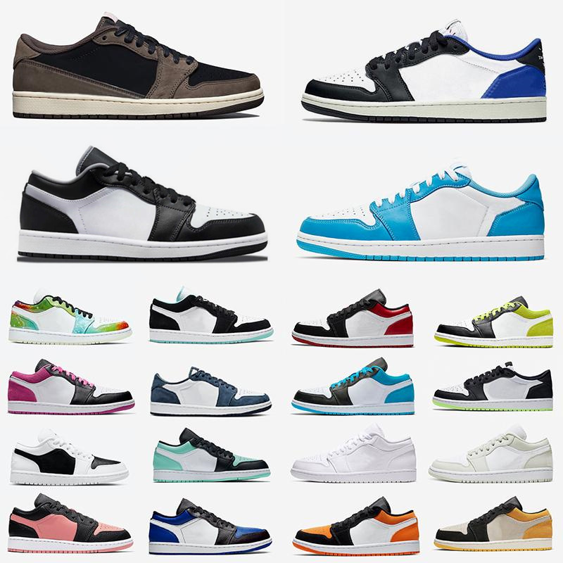 

Classic 1 1s low basketball shoes men women Jorden Jumpman UNC Mocha USA University Toe Spruce Aura Laser trainers sports sneakers, 23