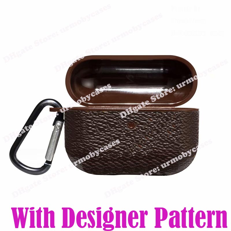 

Designer Airpod Cases For Airpods Pro 1 2 With Keychain Anti Lost Fashion print flowers Earphones Case