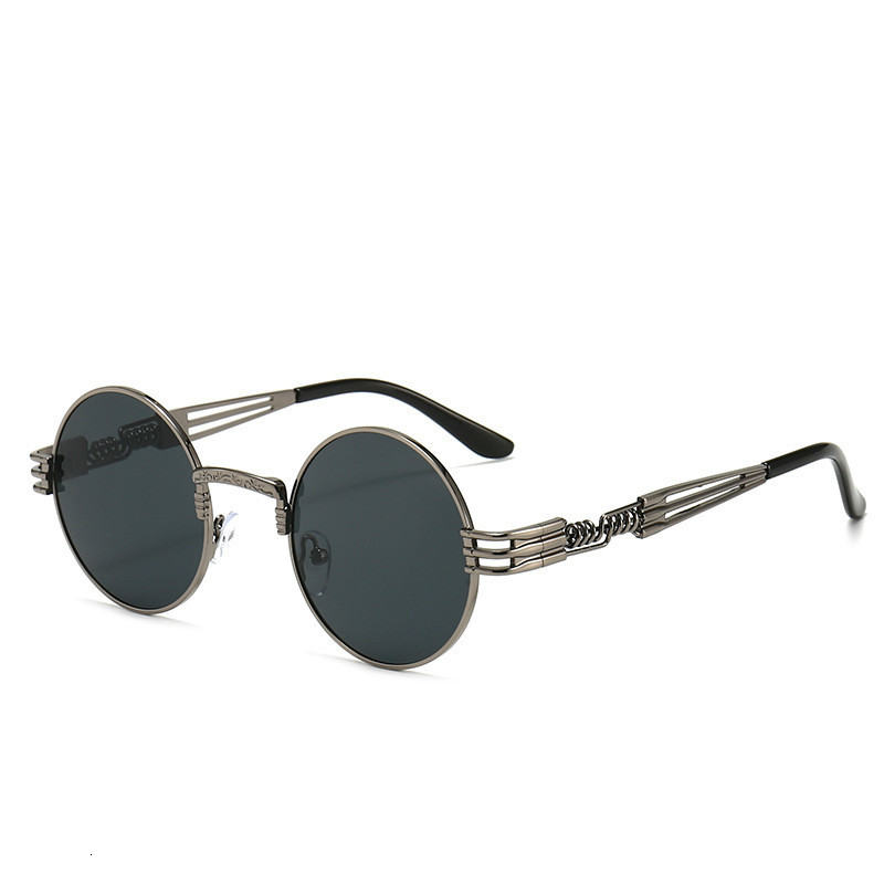

sunglasses Round Steampunk Ladies Gentlemen Uv400 Glass Shadow Riding Gothic Retro, White;black
