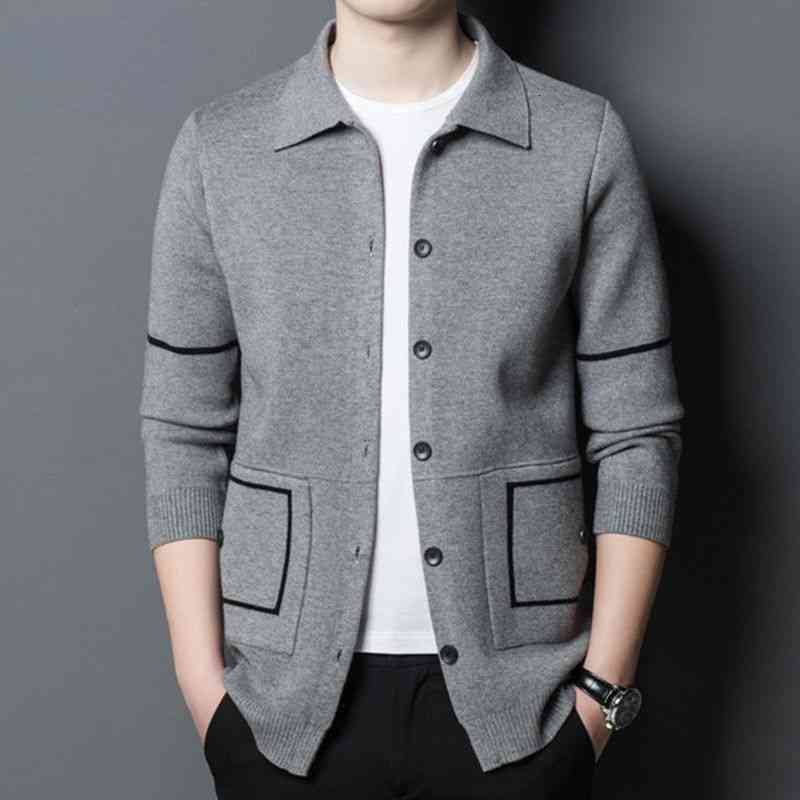 

Men's Jackets Male coat Autumn and young winter middle-age mesh business loose cashmere men's clothes 3TAR, 1# shoe box