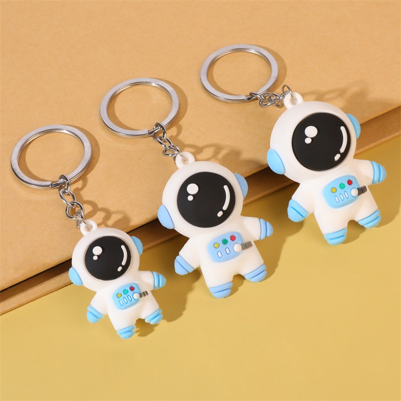 

Creative Cartoon PVC Space Human Astronaut Doll Keychain Bag Backpack Decorate Key Rings for Kids and Young Ladies