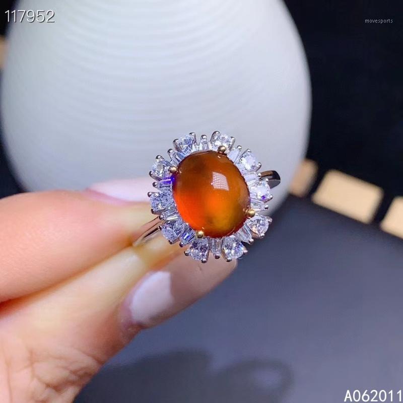 

Cluster Rings KJJEAXCMY Fine Jewelry Natural Garnet 925 Sterling Silver Elegant Gemstone Women Adjustable Ring Support Test With Box1