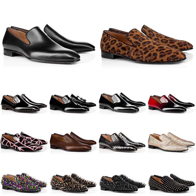 

brand men genuine leather shoes red sneakers bottom low cut studded spikes dress shoe designer luxury outdoor mens trainer, # 1