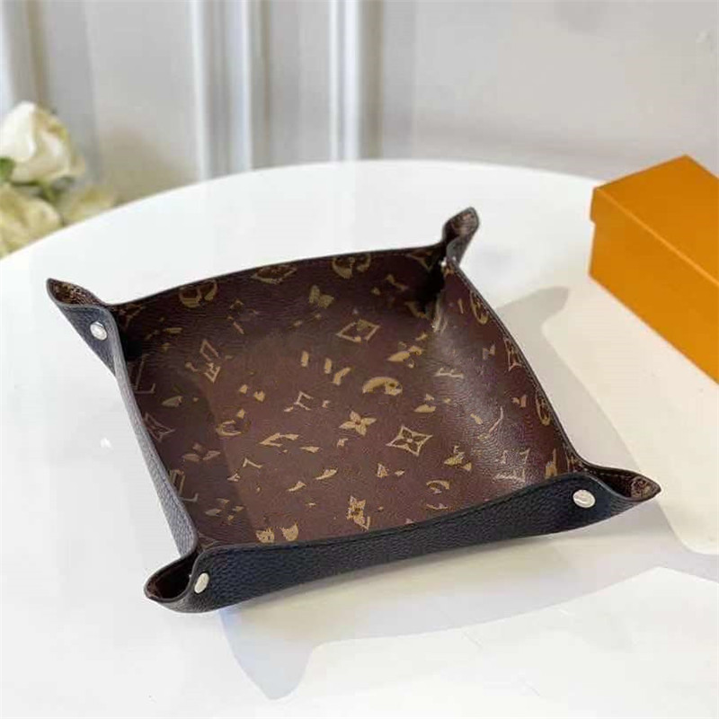 

Home Small Trays Hold Jewelry Key Chain Leather Storage tray
