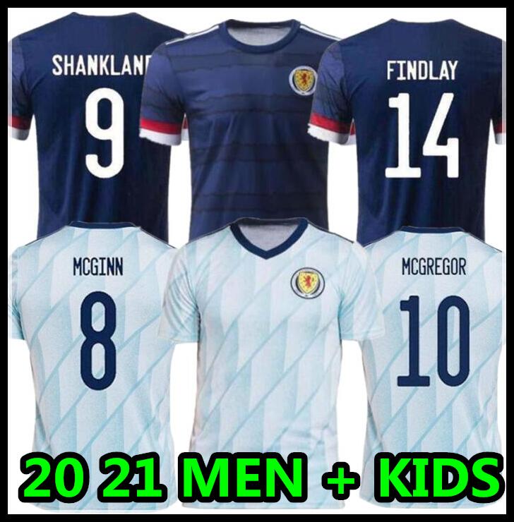 

2020 2021 Scotland soccer jerseys HOME AWAY ROBERTSON FRASER football shirt NAISMITH MCGREGOR CHRISTIE FORREST MCGINN Men Kids, Away adult