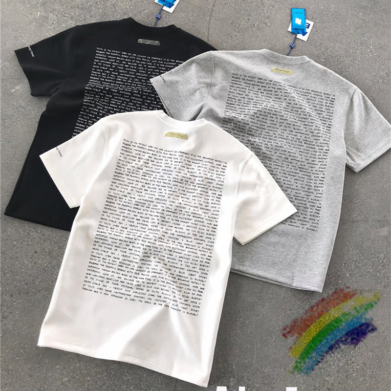 

2021ss T-shirt Men Women High Quality Printed Tee Blue Tops, White