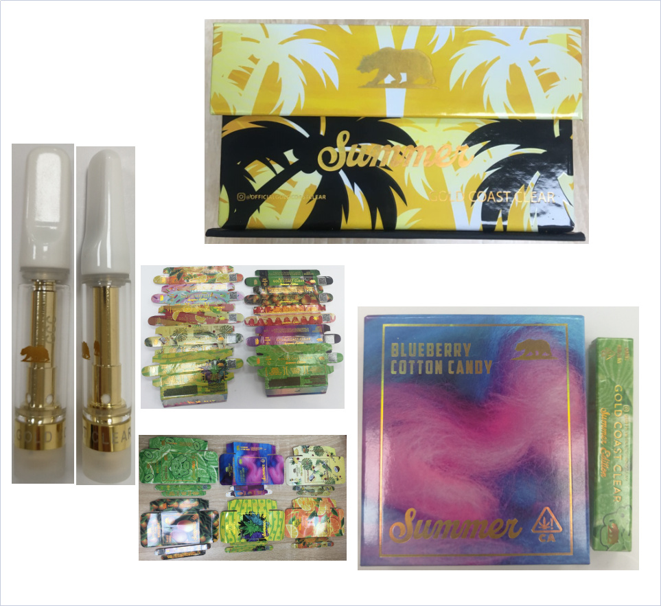 

GCC Summer Edition Cartridge Atomizers Empty Vape Pen Carts White Ceramic Mouthpiece Glass Tank Thick Oil Vaporizer 510 Thread E Cigarettes