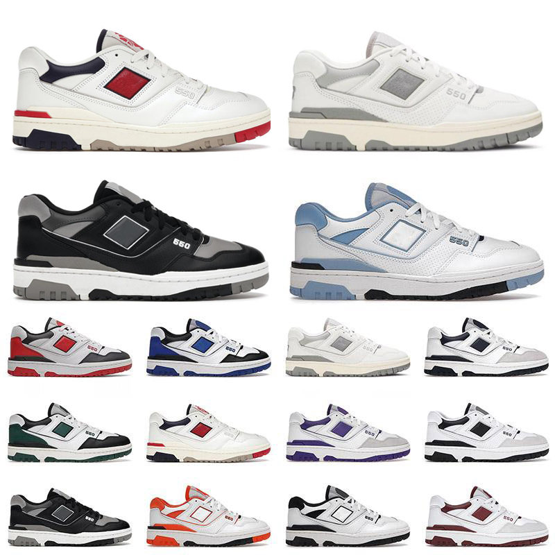 

550 BB550 B550 men women Running shoes Aime Leon Dore White AURALEE Shifted Sport Blue Varsity Gold White Black Burgundy Boston Syracuse UNC trainers sports sneakers, Pay for box