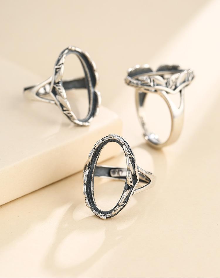 

Cluster Rings 10*20mm 925 STERLING SILVER Women Semi Mount Bases Blanks Base Blank Pad Ring Setting Wedding Jewelry Findings Diy A5911