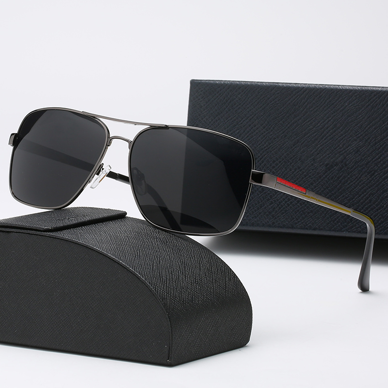 

Classic Metal Frame Men Sunglasses Uv Protection Driving Sun Glasses Vintage Fashion Eyewear With Box