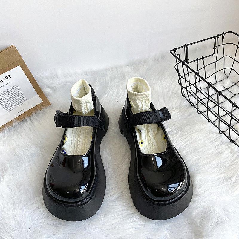 

Dress Shoes Women Heels 2021 Spring Leather Women's Girl Chaussure Femme Zapatos Mujer, Black