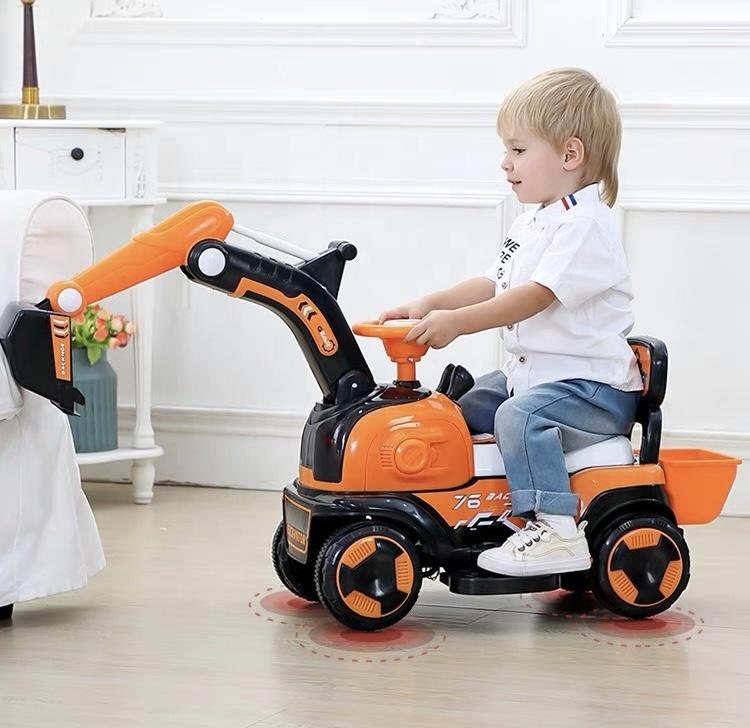 

Gift Sets 1-7 Years Old Children's Educational Electric Excavator Car Mode Kids Truck Toys Diecast Ride On Toy LHHB-5188