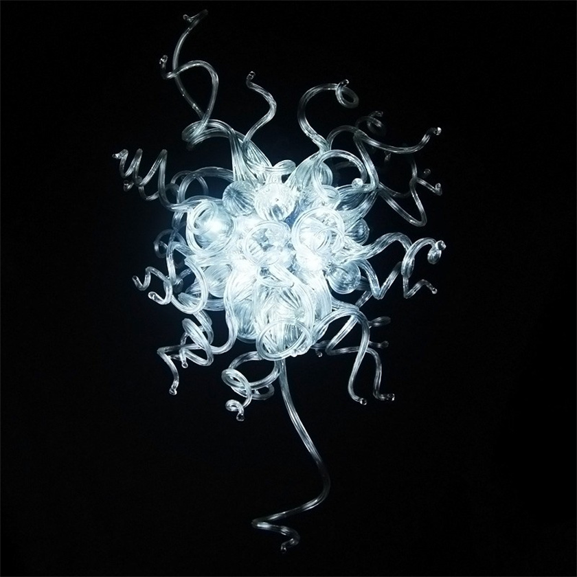 

Art Deco Home Decoration Modern Lamps Hallway Crystal Hand Mouth Blown Glass Chandelier 24*36 Inches Luxury Murano Chandeliers for Bedroom