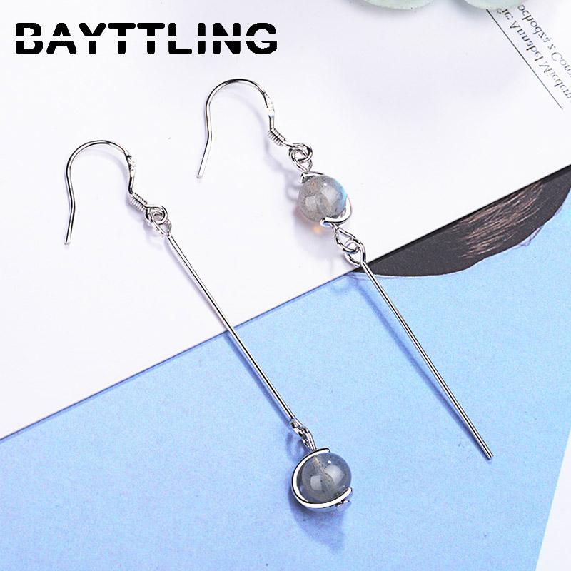 

Dangle & Chandelier BAYTTLING 925 Sterling Silver 62MM Small Fresh Strawberry Crystal Drop Earrings For Woman Fashion Party Jewelry Couple G