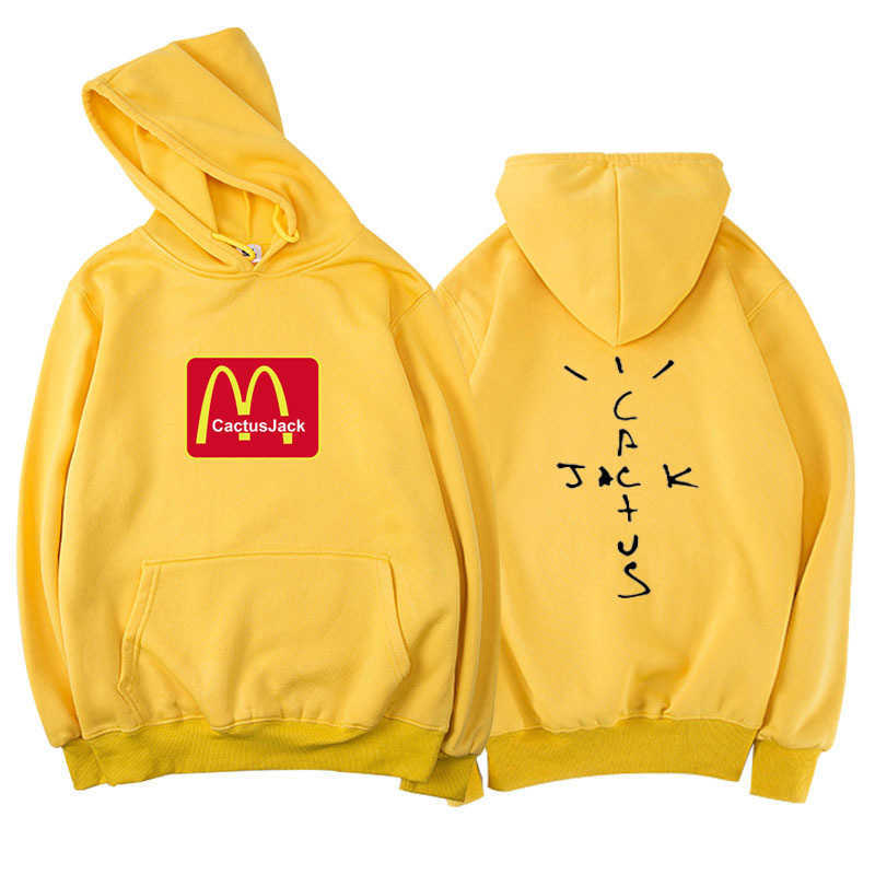 

High Street Fashion Tide Cactus Jack Hoodies Designer Autumn and Winter Travis Scott Fleece Men' Women' Sweatshirt Oversize Loose Hoodie, Pink 2