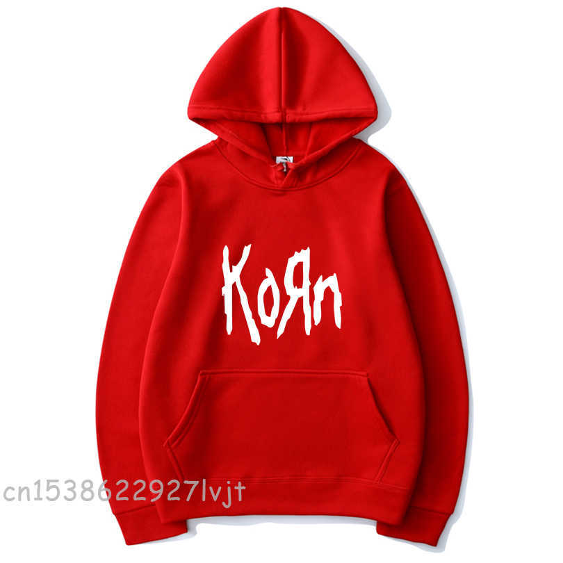 

Fashion Men' and Women Universal Korn Rock Band Letter Pullover Casual Sports Streetwear Hoodie x0610, Beige 02