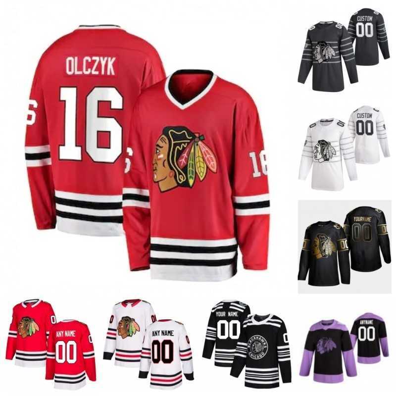 

Custom Chicago Blackhawks Eddie Olczyk Corey Crawford Duncan Keith Brent Seabrook Connor Murphy 2020 Hockey Jersey Stitched, Black