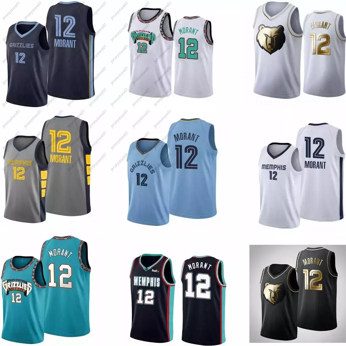 

Basketball Jerseys Memphis' Grizzlies' Ja Morant The Swing Man Sews A Jersey